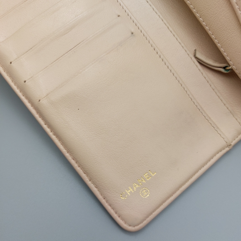 🖤CANEL Gold Metallic Quilted Leather Wallet/Clutch🖤 - Picture 10 of 17